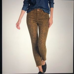 Current Elliott Leopard Print Jeans